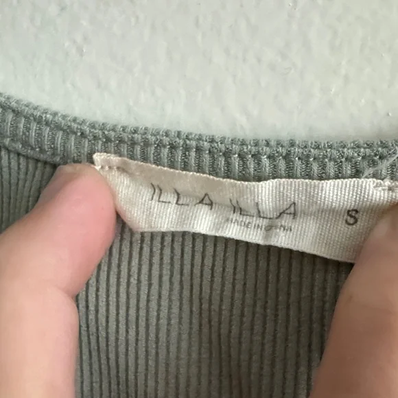 Olive Green Women's Crop Top - Picture 2 of 3